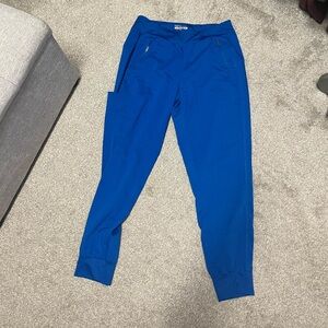 Royal blue jogger scrubs